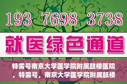 特需号南京大学医学院附属鼓楼医院，特需号，南京大学医学院附属鼓楼医院的医疗之光