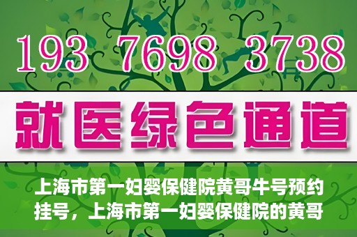 上海市第一妇婴保健院黄哥牛号预约挂号，上海市第一妇婴保健院的黄哥牛号预约挂号攻略
