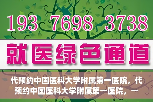 代预约中国医科大学附属第一医院，代预约中国医科大学附属第一医院，一站式医疗预约服务体验