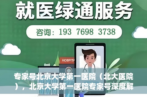 专家号北京大学第一医院（北大医院），北京大学第一医院专家号深度解读，权威医疗力量与前沿科技融合引领医疗新时代