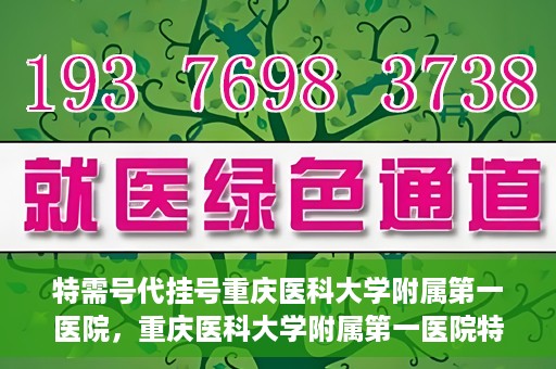 特需号代挂号重庆医科大学附属第一医院，重庆医科大学附属第一医院特需号代挂号服务解析