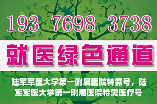 陆军军医大学第一附属医院特需号，陆军军医大学第一附属医院特需医疗号服务详解