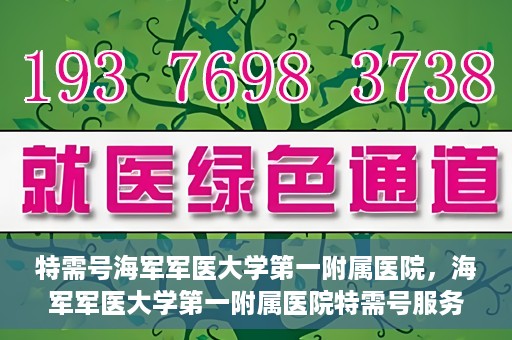 特需号海军军医大学第一附属医院，海军军医大学第一附属医院特需号服务解析