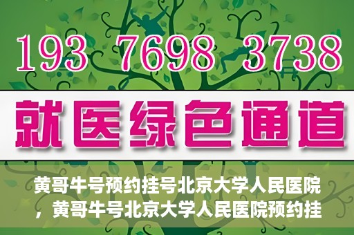 黄哥牛号预约挂号北京大学人民医院，黄哥牛号北京大学人民医院预约挂号攻略