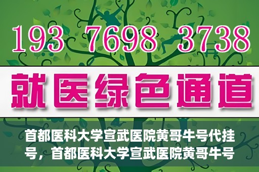 首都医科大学宣武医院黄哥牛号代挂号，首都医科大学宣武医院黄哥牛号助您轻松预约挂号