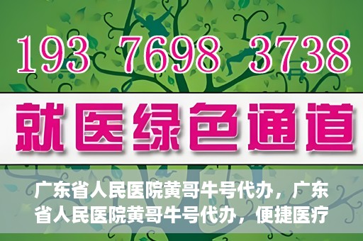 广东省人民医院黄哥牛号代办，广东省人民医院黄哥牛号代办，便捷医疗新途径