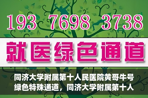 同济大学附属第十人民医院黄哥牛号绿色特殊通道，同济大学附属第十人民医院黄哥牛号，绿色特殊通道开启健康之门