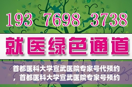 首都医科大学宣武医院专家号代预约，首都医科大学宣武医院专家号预约代办服务解析