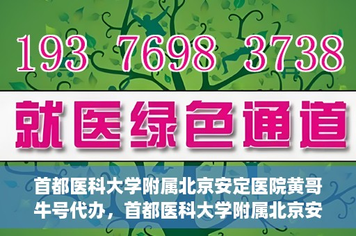 首都医科大学附属北京安定医院黄哥牛号代办，首都医科大学附属北京安定医院，黄哥牛号代办服务解析