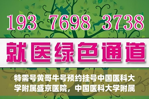特需号黄哥牛号预约挂号中国医科大学附属盛京医院，中国医科大学附属盛京医院特需号黄哥牛号预约挂号指南
