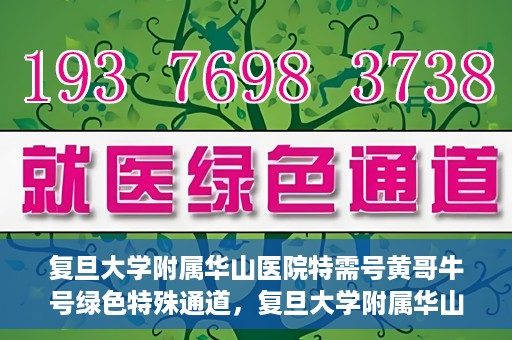 复旦大学附属华山医院特需号黄哥牛号绿色特殊通道，复旦大学附属华山医院特需号黄哥牛号，绿色通道的温暖守护之路