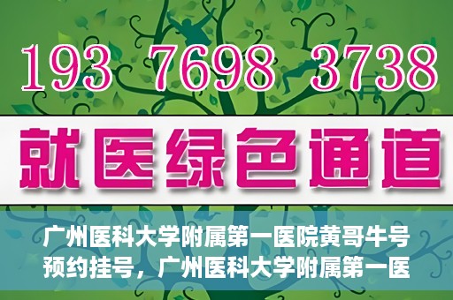 广州医科大学附属第一医院黄哥牛号预约挂号，广州医科大学附属第一医院黄哥名医牛号预约挂号攻略