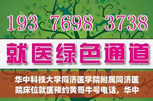 华中科技大学同济医学院附属同济医院床位就医预约黄哥牛号电话，华中科技大学同济医院床位预约热线，黄哥牛号电话一览