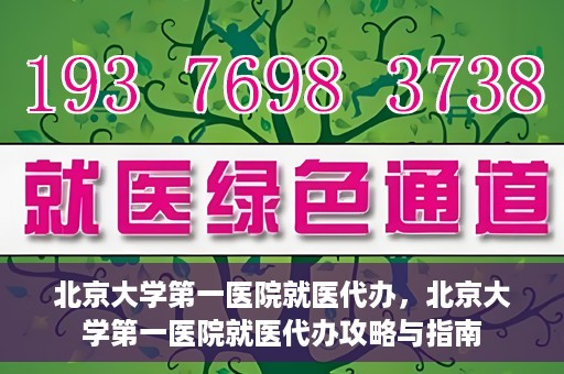 北京大学第一医院就医代办，北京大学第一医院就医代办攻略与指南