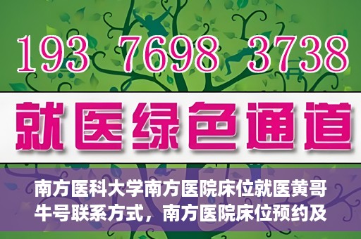 南方医科大学南方医院床位就医黄哥牛号联系方式，南方医院床位预约及黄哥牛号联系方式揭秘