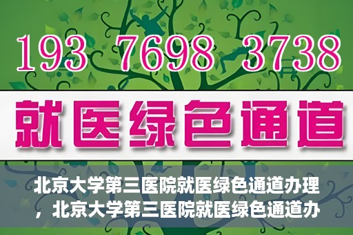 北京大学第三医院就医绿色通道办理，北京大学第三医院就医绿色通道办理详解，一站式解决您的就医难题