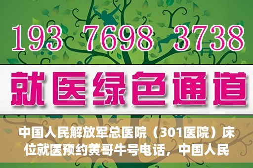 中国人民解放军总医院（301医院）床位就医预约黄哥牛号电话，中国人民解放军总医院（301医院）床位预约咨询热线及黄哥就医牛号电话揭秘