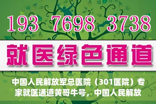 中国人民解放军总医院（301医院）专家就医通道黄哥牛号，中国人民解放军总医院（301医院）黄哥牛号专家就医绿色通道