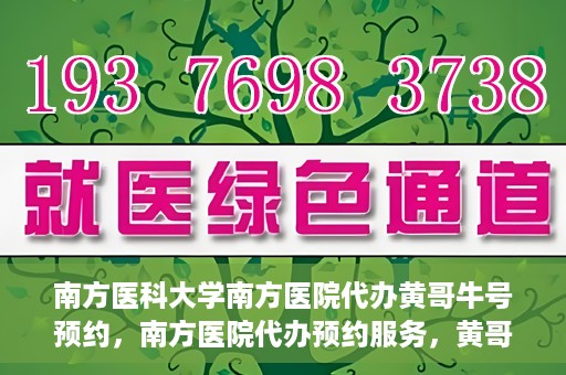 南方医科大学南方医院代办黄哥牛号预约，南方医院代办预约服务，黄哥牛号预约详解
