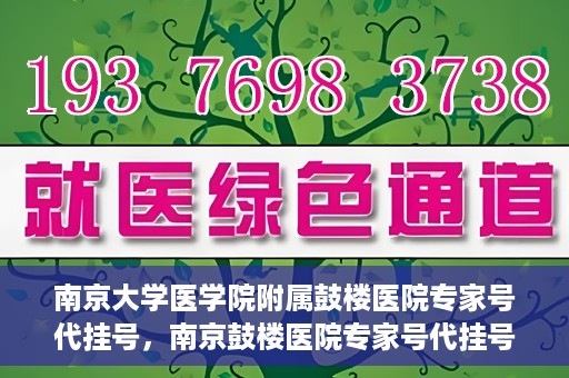 南京大学医学院附属鼓楼医院专家号代挂号，南京鼓楼医院专家号代挂号服务解析