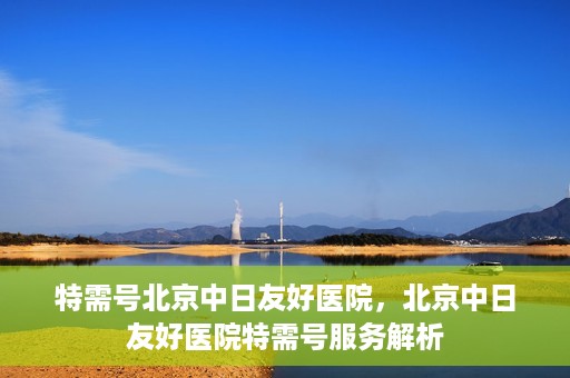 特需号北京中日友好医院，北京中日友好医院特需号服务解析