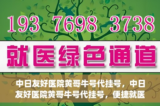 中日友好医院黄哥牛号代挂号，中日友好医院黄哥牛号代挂号，便捷就医背后的故事