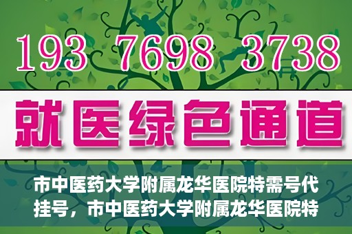 市中医药大学附属龙华医院特需号代挂号，市中医药大学附属龙华医院特需号源代挂号服务解析