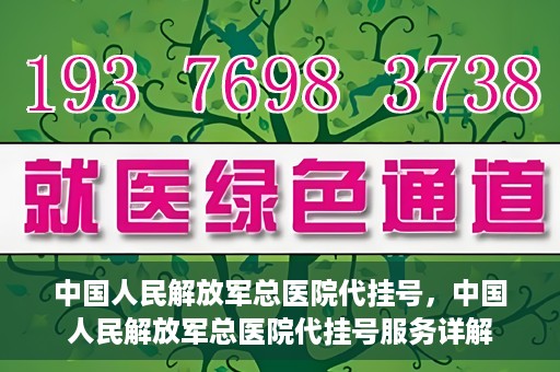 中国人民解放军总医院代挂号，中国人民解放军总医院代挂号服务详解