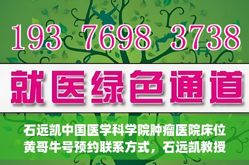 石远凯中国医学科学院肿瘤医院床位黄哥牛号预约联系方式，石远凯教授团队预约联系方式及中国医学科学院肿瘤医院床位预约攻略
