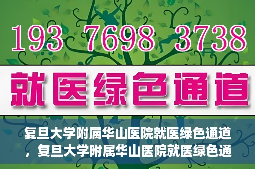 复旦大学附属华山医院就医绿色通道，复旦大学附属华山医院就医绿色通道，打造便捷医疗体验新标杆