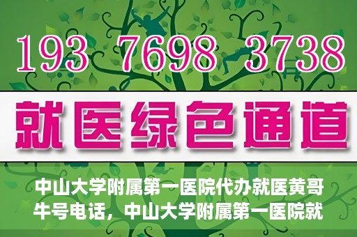 中山大学附属第一医院代办就医黄哥牛号电话，中山大学附属第一医院就医黄哥牛号电话代办服务详解