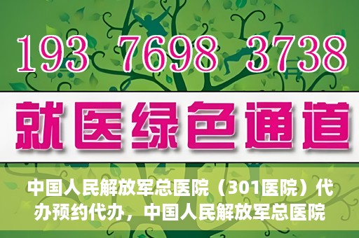 中国人民解放军总医院（301医院）代办预约代办，中国人民解放军总医院（301医院）预约代办服务详解