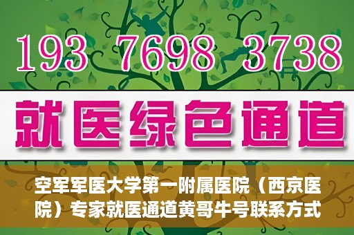 空军军医大学第一附属医院（西京医院）专家就医通道黄哥牛号联系方式，空军军医大学第一附属医院专家就医绿色通道与黄哥牛号联系方式揭秘