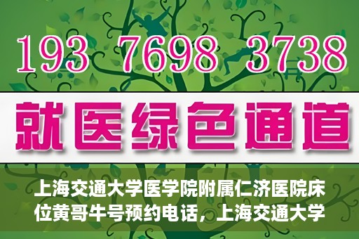 上海交通大学医学院附属仁济医院床位黄哥牛号预约电话，上海交通大学医学院附属仁济医院床位预约电话及黄哥牛号预约信息揭秘