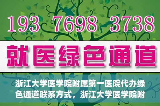浙江大学医学院附属第一医院代办绿色通道联系方式，浙江大学医学院附属第一医院绿色通道代办服务联系方式揭秘