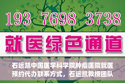 石远凯中国医学科学院肿瘤医院就医预约代办联系方式，石远凯教授团队预约咨询及就医联系方式——中国医学科学院肿瘤医院就医预约代办服务指南