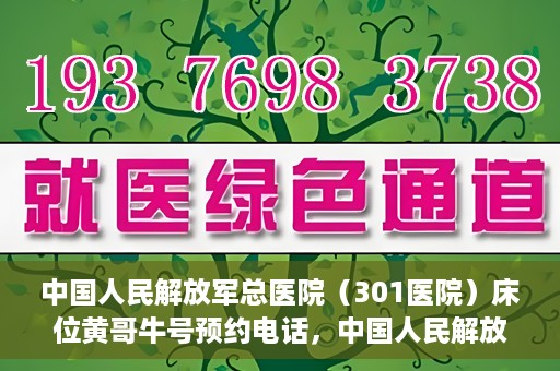 中国人民解放军总医院（301医院）床位黄哥牛号预约电话，中国人民解放军总医院床位预约电话及流程解析