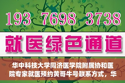 华中科技大学同济医学院附属协和医院专家就医预约黄哥牛号联系方式，华中科技大学同济医学院附属协和医院专家预约挂号联系方式及黄哥牛号就医指南
