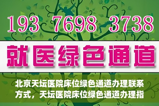 北京天坛医院床位绿色通道办理联系方式，天坛医院床位绿色通道办理指南，联系信息及办理流程揭秘