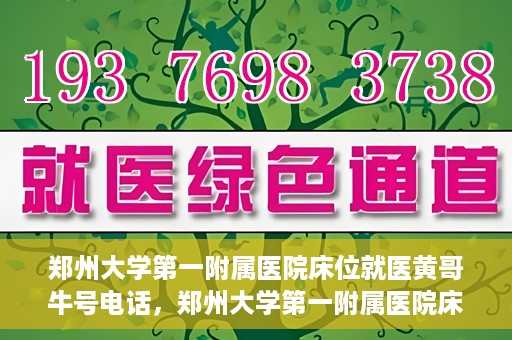 郑州大学第一附属医院床位就医黄哥牛号电话，郑州大学第一附属医院床位就医黄哥牛号电话——权威医疗资源的绿色通道揭秘