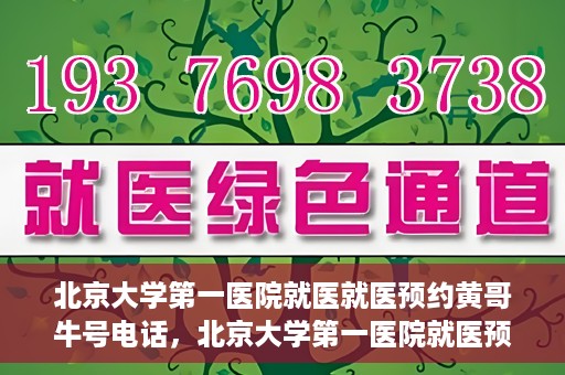 北京大学第一医院就医就医预约黄哥牛号电话，北京大学第一医院就医预约指南，黄哥牛号电话一键预约就医服务