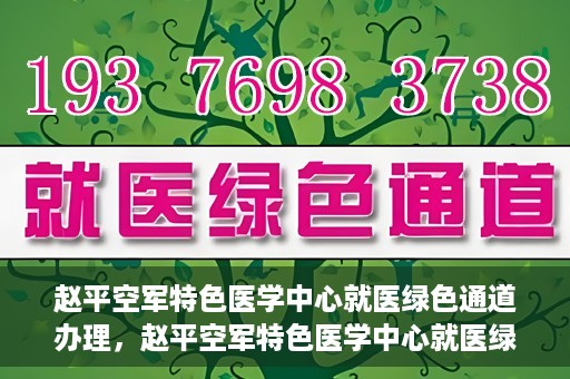赵平空军特色医学中心就医绿色通道办理，赵平空军特色医学中心就医绿色通道办理详解