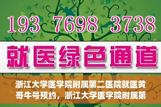 浙江大学医学院附属第二医院就医黄哥牛号预约，浙江大学医学院附属第二医院就医攻略，黄哥牛号预约详解