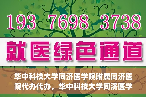 华中科技大学同济医学院附属同济医院代办代办，华中科技大学同济医学院附属同济医院代办服务详解
