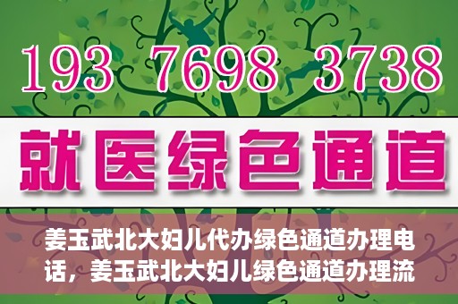 姜玉武北大妇儿代办绿色通道办理电话，姜玉武北大妇儿绿色通道办理流程及联系电话全解析
