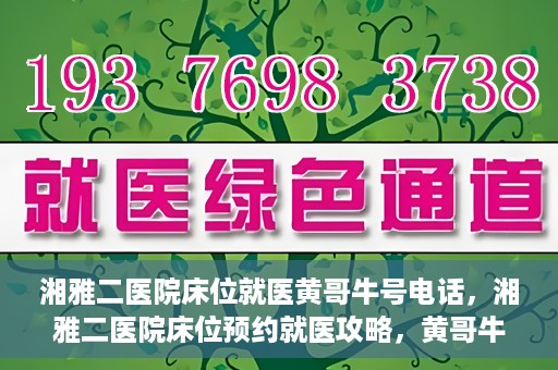 湘雅二医院床位就医黄哥牛号电话，湘雅二医院床位预约就医攻略，黄哥牛号电话全解析