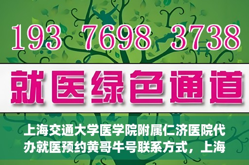 上海交通大学医学院附属仁济医院代办就医预约黄哥牛号联系方式，上海交通大学医学院附属仁济医院就医预约联系方式及黄哥牛号代办服务标题建议，仁济医院预约就医攻略，黄哥牛号代办服务联系方式全解析。