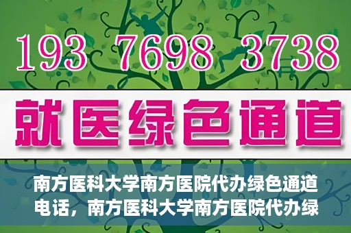 南方医科大学南方医院代办绿色通道电话，南方医科大学南方医院代办绿色通道服务热线揭秘