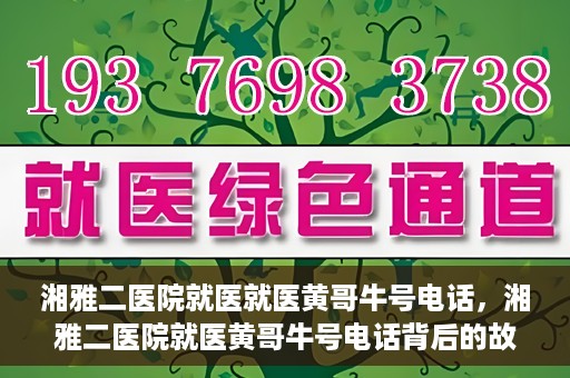 湘雅二医院就医就医黄哥牛号电话，湘雅二医院就医黄哥牛号电话背后的故事，揭秘就医新途径的神秘力量