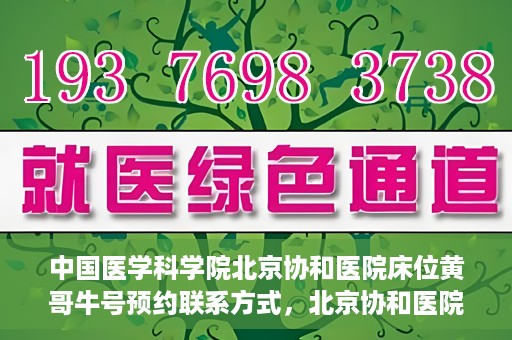 中国医学科学院北京协和医院床位黄哥牛号预约联系方式，北京协和医院床位预约攻略，黄哥牛号预约联系方式揭秘